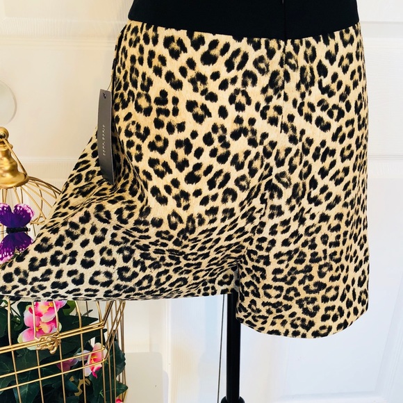 📂 Zara Animal Print Shorts Skort Small - Picture 6 of 9